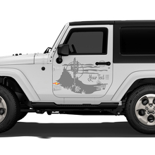 Cactus Landscape Deur Vinyl Sticker Decal voor Jeep Wrangler Rubicon Sahara_2