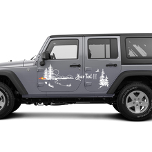 Nature Landschap Deuren Vinyl Sticker Decal voor Jeep Wrangler Rubicon Sahara_2