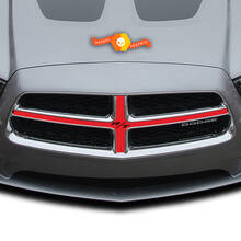 Dodge Charger Grill Cross Hair Hemi Decal Sticker Complete Graphics Kit past op modellen 2011-2014 2