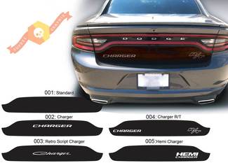 Dodge Charger Trunk Blackout Hemi RT Decal Sticker Complete Graphics Kit past op modellen 2015-2020