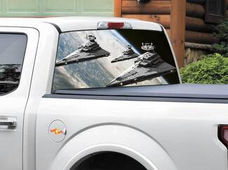 Star Destroyer Star Wars achterruit sticker sticker pick-up truck SUV auto elke maat