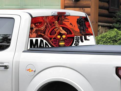 Mad Max Rockatansky Fury Road Immortan Joe achterruit sticker sticker pick-up truck SUV auto elke maat