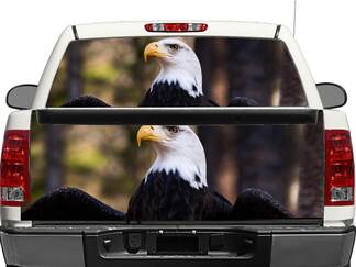 Bald Eagle achterruit sticker of achterklep pick-up truck sticker auto van elk formaat
