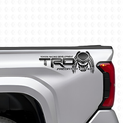 TRD Predator Edition Vinyle Stickerset voor Toyota Truck Cabinezijde