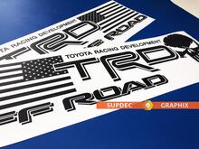Paar TRD USA Punisher Bed Side OFF ROAD EDITION sticker sticker - vinyl sticker sticker buiten vinyl
 2