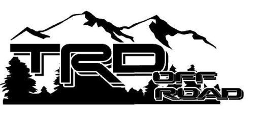 TRD Off Road Mountain Style Vinylstickers voor Toyota Trucks