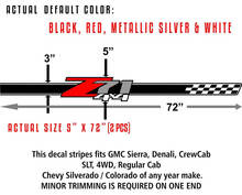 2 - Z71 Off Road Decals - stickers Onderdelen Chevy Silverado GMC Sierra 4x4 2010-2021 2