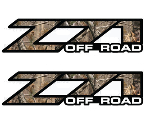 2 Chevy Silverado Z71 Off Road-stickers Realtree AP Camo-stickers 1500