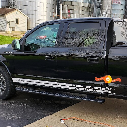 Ford F150 strepen side distressed Vinyl Graphic stickers stickers past op modellen 2015-2020