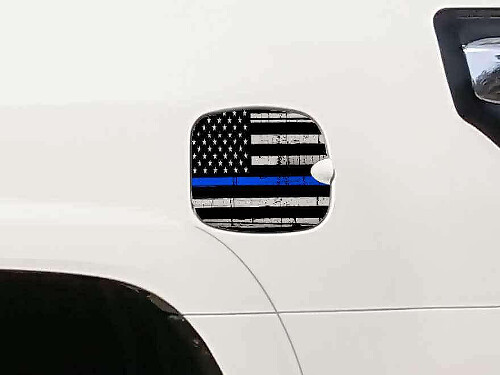 USA-vlag Blue Line benzinedop vinylsticker voor Toyota 4Runner 2010-2017