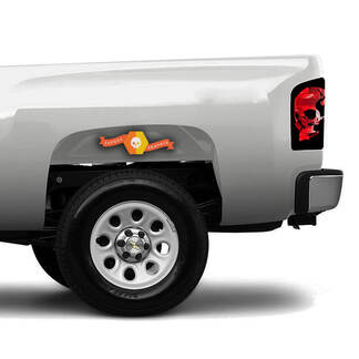 Chevrolet Silverado Truck 1500/2500/3500 Skull Remlicht Grafische stickers stickers past op modellen 2008-2013