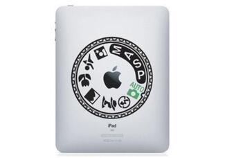 Nikon D90 keuzeknop iPad sticker sticker
