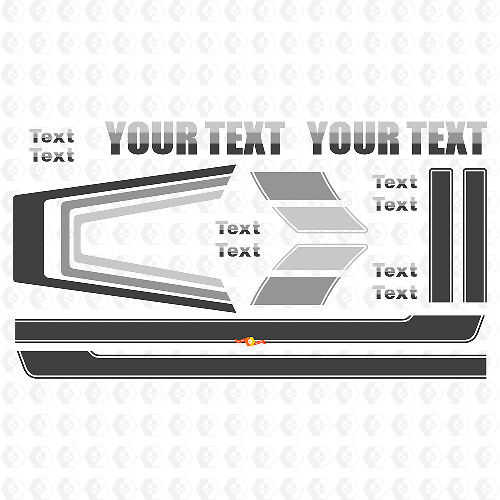 Vintage stijl strepen motorkap en zij vinyl decals stickers voor Jeep Renegade CJ5 CJ7