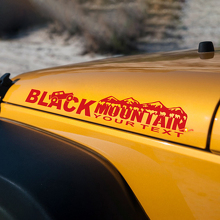 Black Mountain Hood Side Graphic Decals Stickers voor Jeep Rubicon Wrangler_3