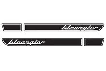 Wrangler Retro Hood Sticker-stickerset voor Jeep Wrangler JK (2007-2018)
 2