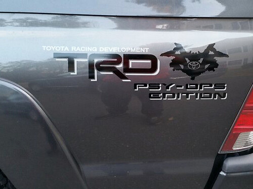 TRD Psy-Ops Edition Bedside Vinyl Sticker voor Toyota Tundra