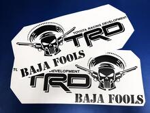 Toyota Racing Development TRD BAJA FOOLS Punisher editie 4X4 bedzijde Grafische stickers stickers 2
