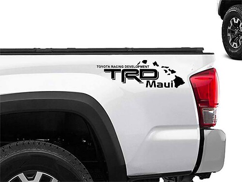 TRD Maui Achterzijde Vinyl Decal Set voor Toyota Trucks