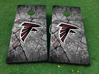 Atlanta Falcons voetbal 2 Cornhole Board Game Sticker VINYL WRAPS met GELAMINEERD