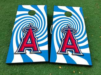 Los Angeles Angels honkbal Cornhole Board Game Sticker VINYL WRAPS met GELAMINEERD
