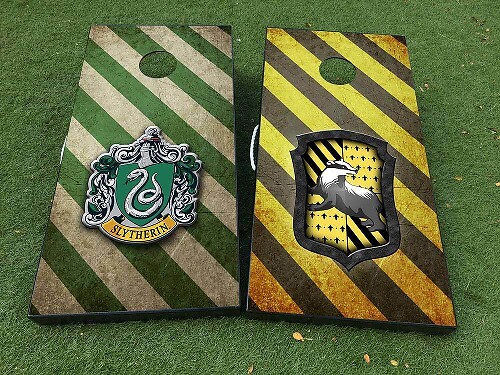 Wizard House Geïnspireerde Cornhole Bord Vinyl Decal Wrap Set