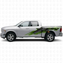 Modderspatstijl Aangepaste Lettering Zij Vinyl Decal Set voor Dodge Ram_3