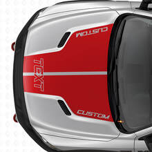 Dubbel Vinylstickerset voor Custom Motorkapstrepen voor Dodge Ram_4