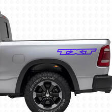 Gepersonaliseerde Lettering Achterzij vinylsticker Set voor Dodge Ram_2
