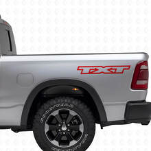 Gepersonaliseerde Lettering Achterzij vinylsticker Set voor Dodge Ram_4
