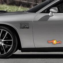 2 Dodge 392 6.4L SRT HEMI MOPAR Hellcat Challenger Shakedown Vinyl Sticker sticker afbeelding
 2