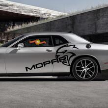 Dodge Challenger Charger SRT Hellcat Mopar Hell Cat Vinyl Sticker Decal Grafisch 2 kleuren
 2