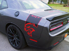 Hellcat-stijl achterklep zijstrips vinyl decal voor Dodge Challenger_3