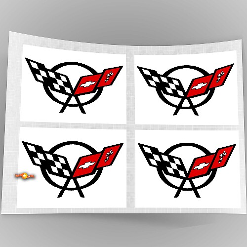 Corvette C5 Logo Wiel Centrumkap Vinyl Decal Sticker