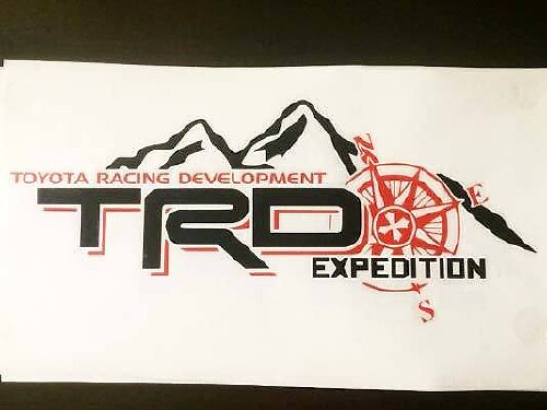 TRD Expedition Edition Zijkant Vinyl Decal Sticker voor Toyota Tundra