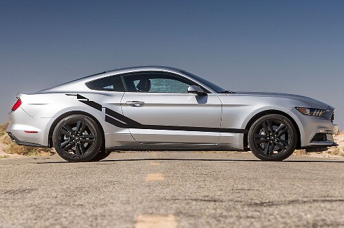 Ford Mustang strepen vinyl sticker aan de zijkant
