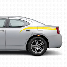 Op maat gemaakte gebogen strepen zijkant vinyl sticker voor Dodge Charger 2006-2010_5