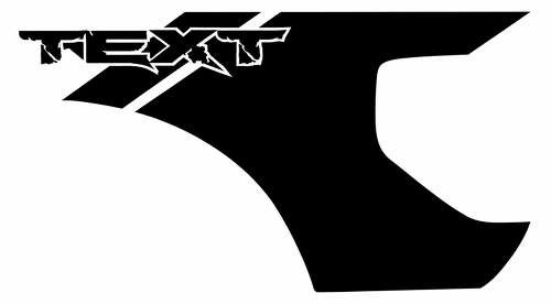 Aangepaste Tekst Bed Vinyl Grafiek Decal voor Musclecar truck power truck 2010-2014