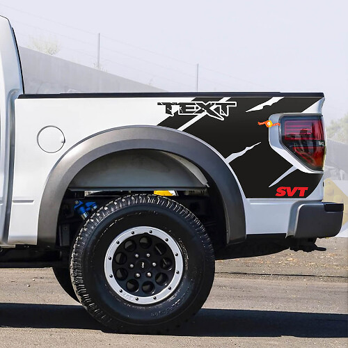FORD RAPTOR F-150 SVT Bed Vinyl Grafische stickers stickers past modellen 2010-2014 2 Kleuren