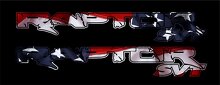 USA Vlag Achterzijde Vinyl Stickerenset voor Musclecar Truck_2