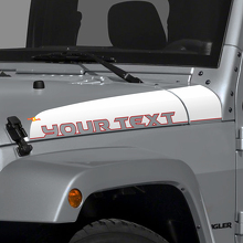Lettering Stripe Capot Vinyl Decal Sticker voor Jeep Wrangler JK Unlimited_2