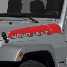 Lettering Stripe Capot Vinyl Decal Sticker voor Jeep Wrangler JK Unlimited_3