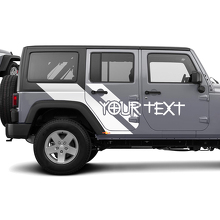 Zijwaartse Swipe Graphics Vinyl Stickers Decals voor Jeep Wrangler 2