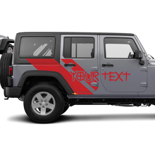 Zijwaartse Swipe Graphics Vinyl Stickers Decals voor Jeep Wrangler 3