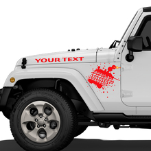 Modder bandensporen Jeep Vinyl Decal Hood Rubicon Renegade Sticker Car Truck Vehicle kit 3