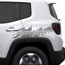 Jeep Renegade Distressed Tire Splash Grafische Kap Raamsticker Sticker Voertuig Vinyl
 2