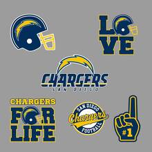 De Los Angeles Chargers team National Football League (NFL) fan wall voertuig notebook etc decals stickers 2