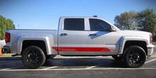 Sticker sticker grafisch vinyl zijdeur stripe kit voor Chevrolet Silverado 1500 off-road
 2