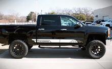 Sticker sticker grafisch vinyl zijdeur stripe kit voor Chevrolet Silverado 1500 off-road
 3