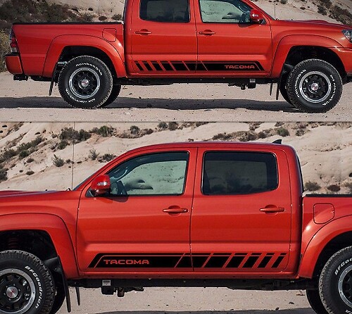 Decal Sticker Vinyl Side Stripe Kit Voor Toyota Tacoma Deur Molding Guard Sill