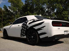 US USA vlag noodlijdende zijsticker sticker past op Musclecar Musclecarmodel Dodge Charger Chevy Camaro
_2